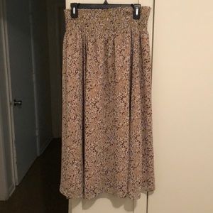 Multi colored skirt.